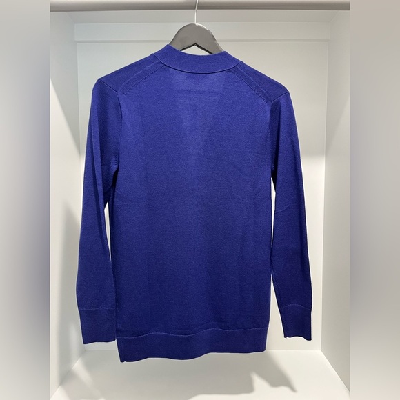 Madewell Merino Wool Boyfriend Cardigan Button Relaxed Bright Cobalt XS XXS NWT - Picture 9 of 13